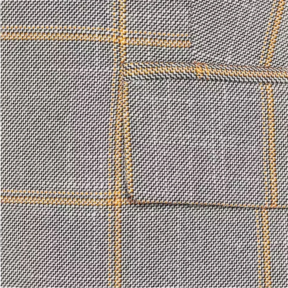 Kasper Plaid Print Notch Lapel Long Sleeve Two
Button Jacket size 8 - Picture 5 of 10